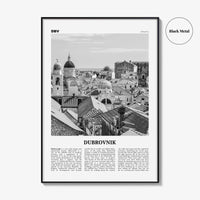 Dubrovnik Print Black and White, Dubrovnik Wall Art, Dubrovnik Poster, Dubrovnik Photo, Hrvatska, Croatia, Dubrovnik-Neretva, Europe