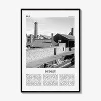 Dudley Print Black and White, Dudley Wall Art, Dudley Poster, Dudley Photo, Dudley Wall Décor, Dudley Map, England