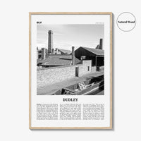 Dudley Print Black and White, Dudley Wall Art, Dudley Poster, Dudley Photo, Dudley Wall Décor, Dudley Map, England