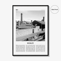 Dudley Print Black and White, Dudley Wall Art, Dudley Poster, Dudley Photo, Dudley Wall Décor, Dudley Map, England