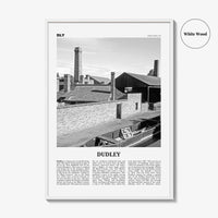 Dudley Print Black and White, Dudley Wall Art, Dudley Poster, Dudley Photo, Dudley Wall Décor, Dudley Map, England