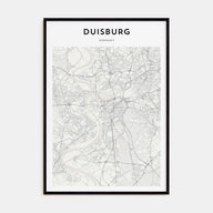 Duisburg Map Portrait Poster