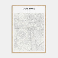 Duisburg Map Portrait Poster