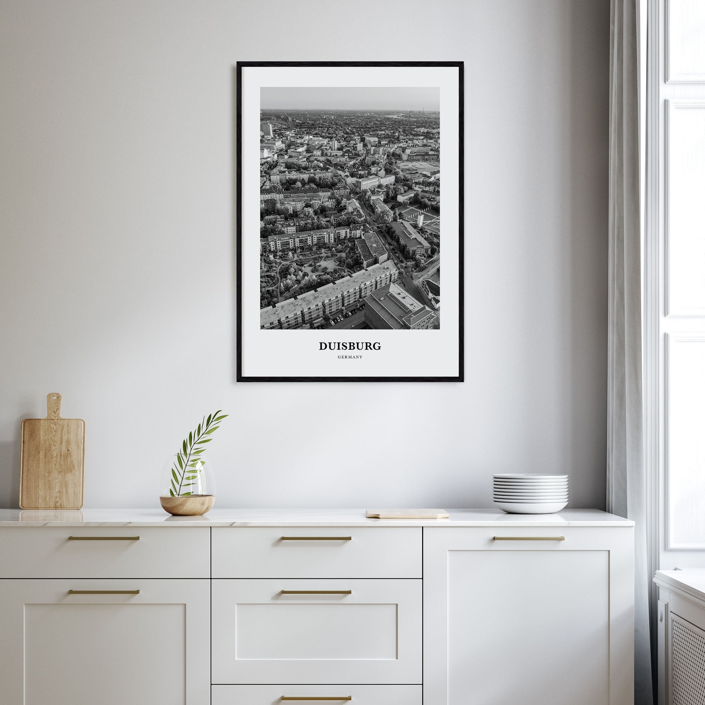 Duisburg Portrait B&W Poster