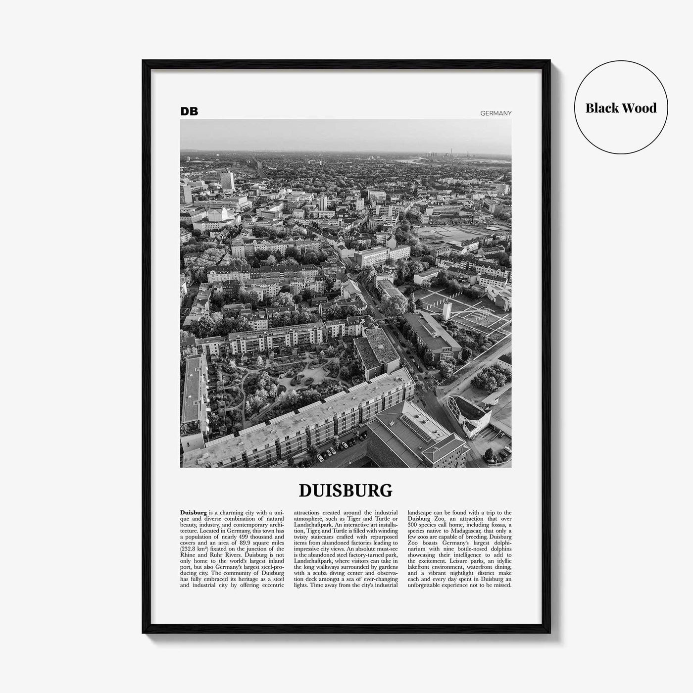 Duisburg Print Black and White, Duisburg Wall Art, Duisburg Poster, Duisburg Photo, Duisburg Wall Décor, Deutschland, Germany, Düsseldorf