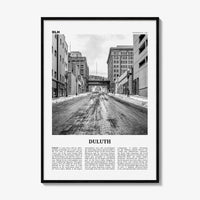 Duluth Print Black and White, Duluth Wall Art, Duluth Poster, Duluth Photo, Duluth Wall Decor, Minnesota, USA, United States, North America