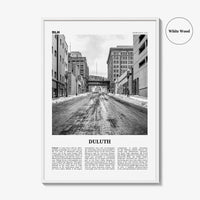 Duluth Print Black and White, Duluth Wall Art, Duluth Poster, Duluth Photo, Duluth Wall Decor, Minnesota, USA, United States, North America