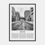 Duluth Travel B&W Poster