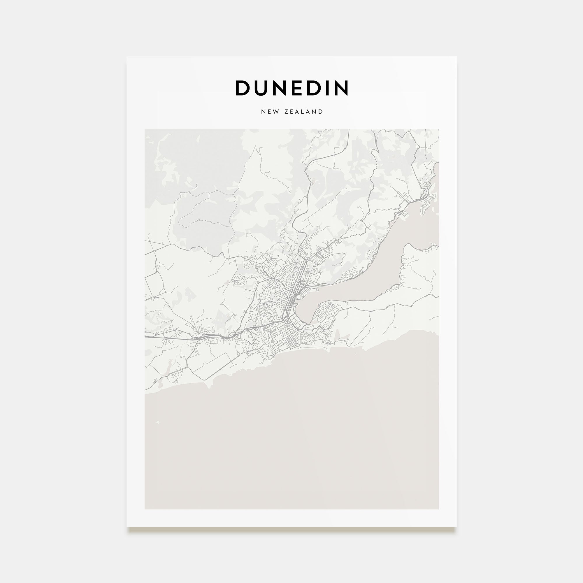 Dunedin Map Portrait Poster