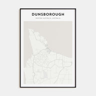 Dunsborough Map Portrait Poster