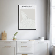 Dunsborough Map Portrait Poster