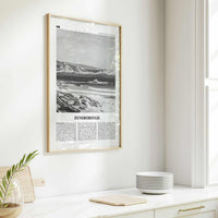 Dunsborough Print Black and White, Dunsborough Wall Art, Dunsborough Poster, Dunsborough Photo, Dunsborough Map, Western Australia