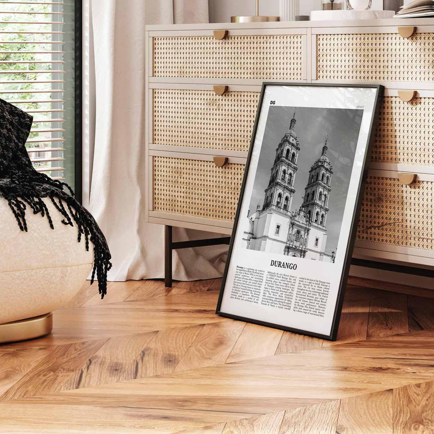 Durango Print Black and White Mexico, Durango Wall Art, Durango Poster, Durango Photo, Durango Wall Décor, Durango Map