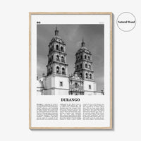 Durango Print Black and White Mexico, Durango Wall Art, Durango Poster, Durango Photo, Durango Wall Décor, Durango Map