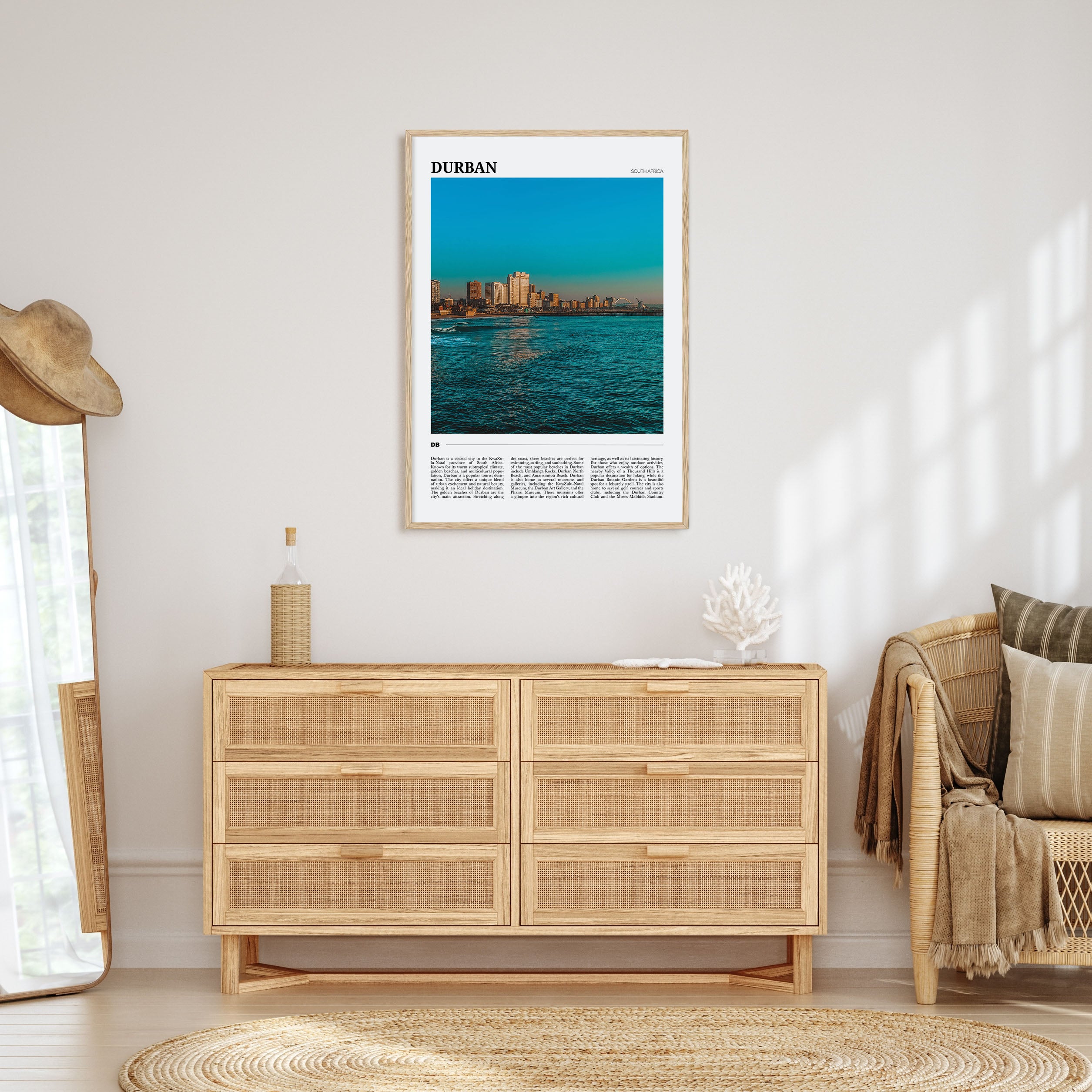 Durban Travel Color Poster