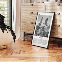 Durham Print Black and White North Carolina, Durham Wall Art, Durham Poster, Durham Photo, Durham Decor, USA, United States, North America