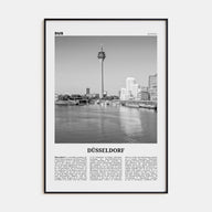 Düsseldorf Travel B&W No 1 Poster