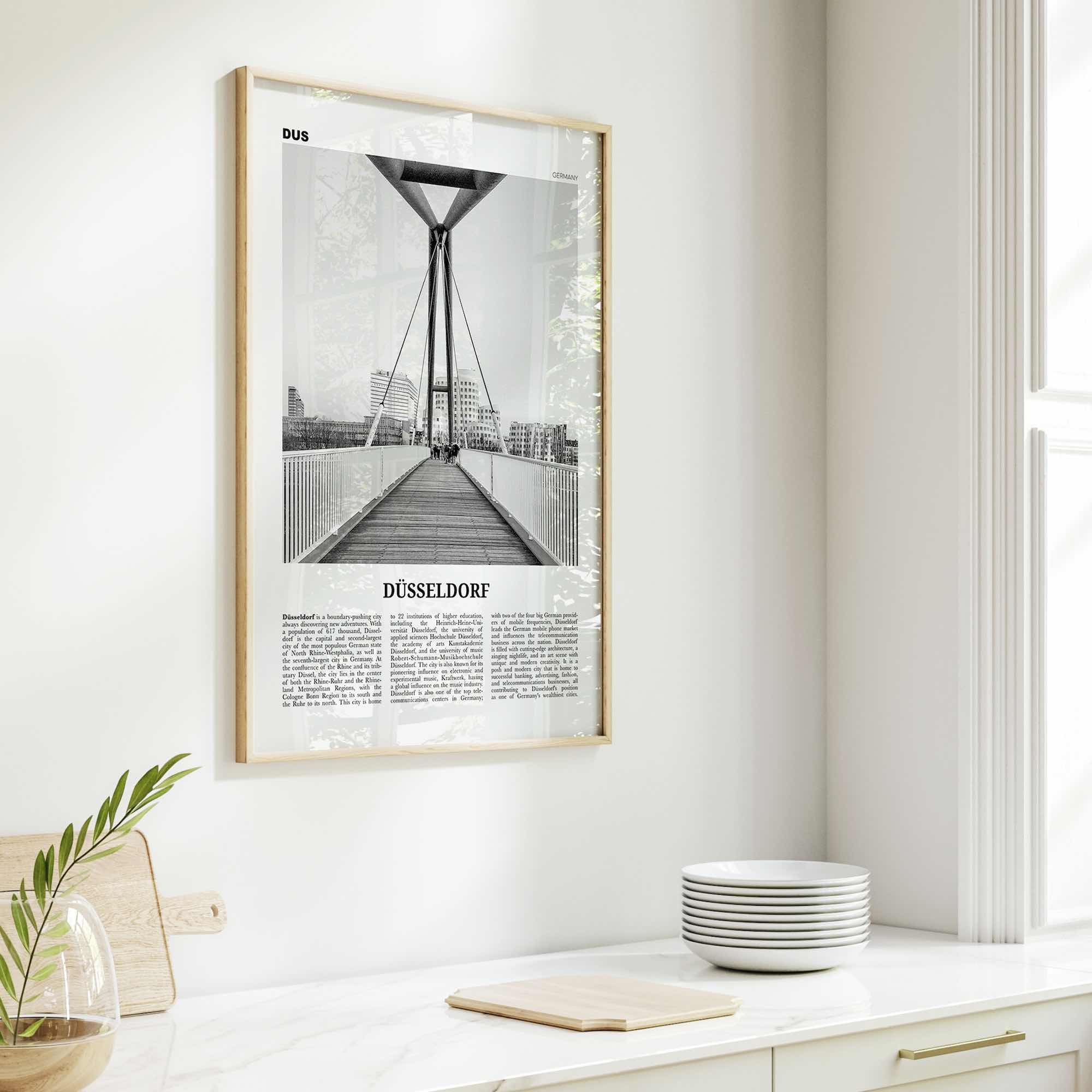 Dusseldorf Print Black and White No 2, Düsseldorf Wall Art, Düsseldorf Poster, Düsseldorf Photo, Düsseldor Decor, Germany, Deutschland