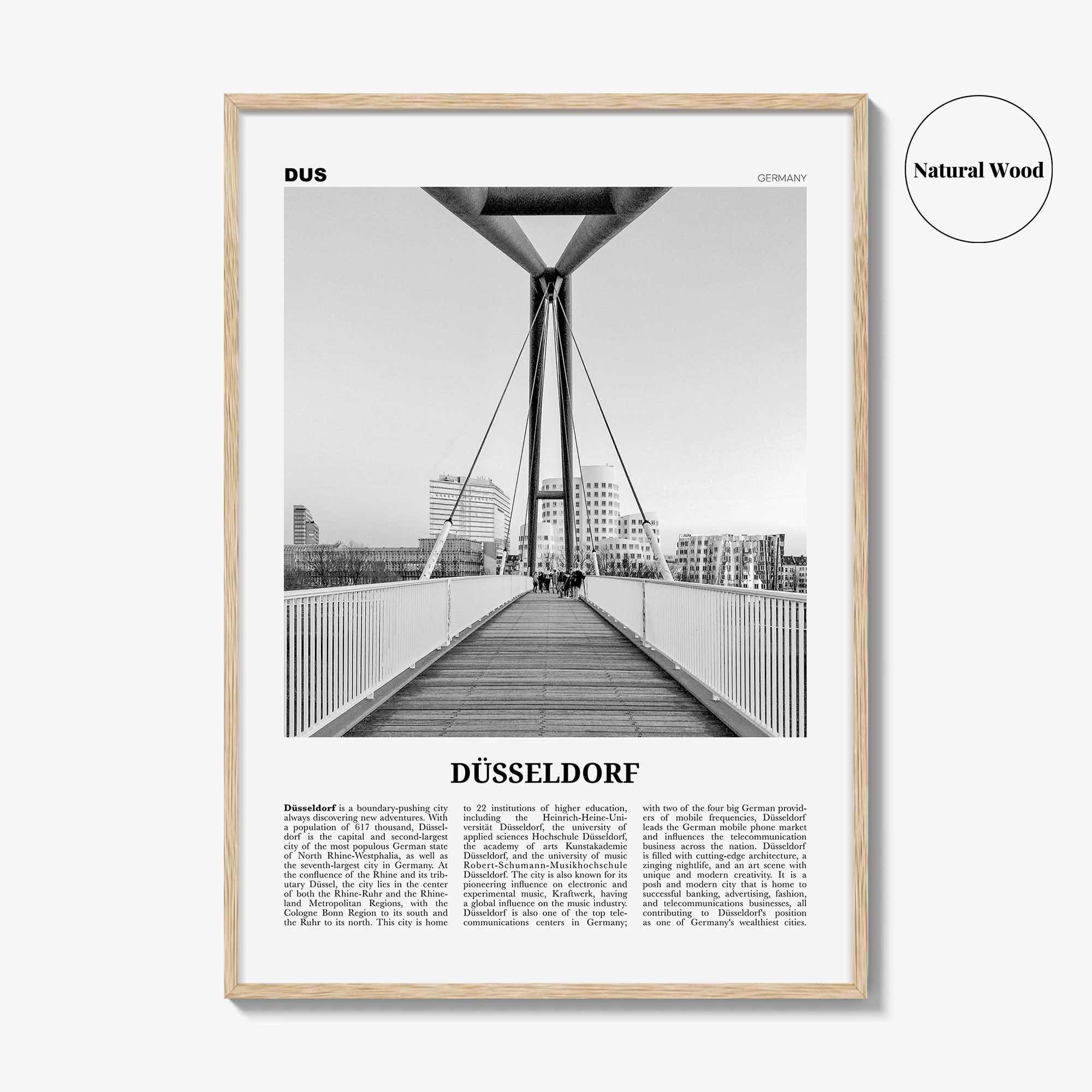 Dusseldorf Print Black and White No 2, Düsseldorf Wall Art, Düsseldorf Poster, Düsseldorf Photo, Düsseldor Decor, Germany, Deutschland