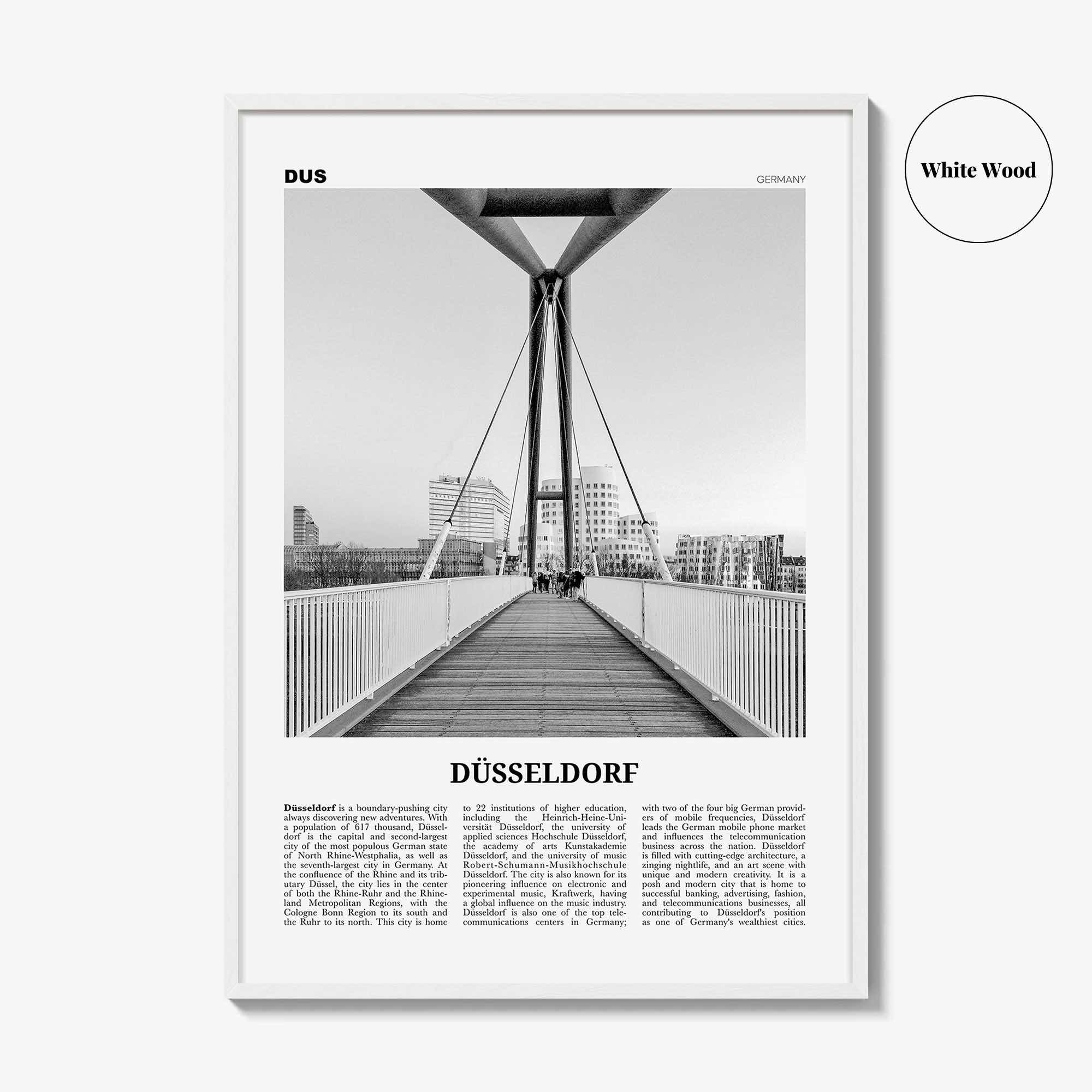 Dusseldorf Print Black and White No 2, Düsseldorf Wall Art, Düsseldorf Poster, Düsseldorf Photo, Düsseldor Decor, Germany, Deutschland