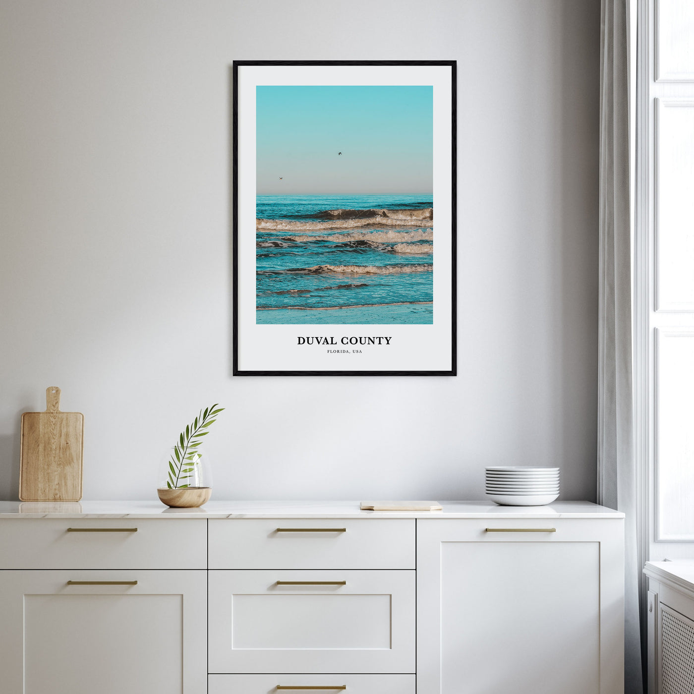 Duval County Portrait Color Poster