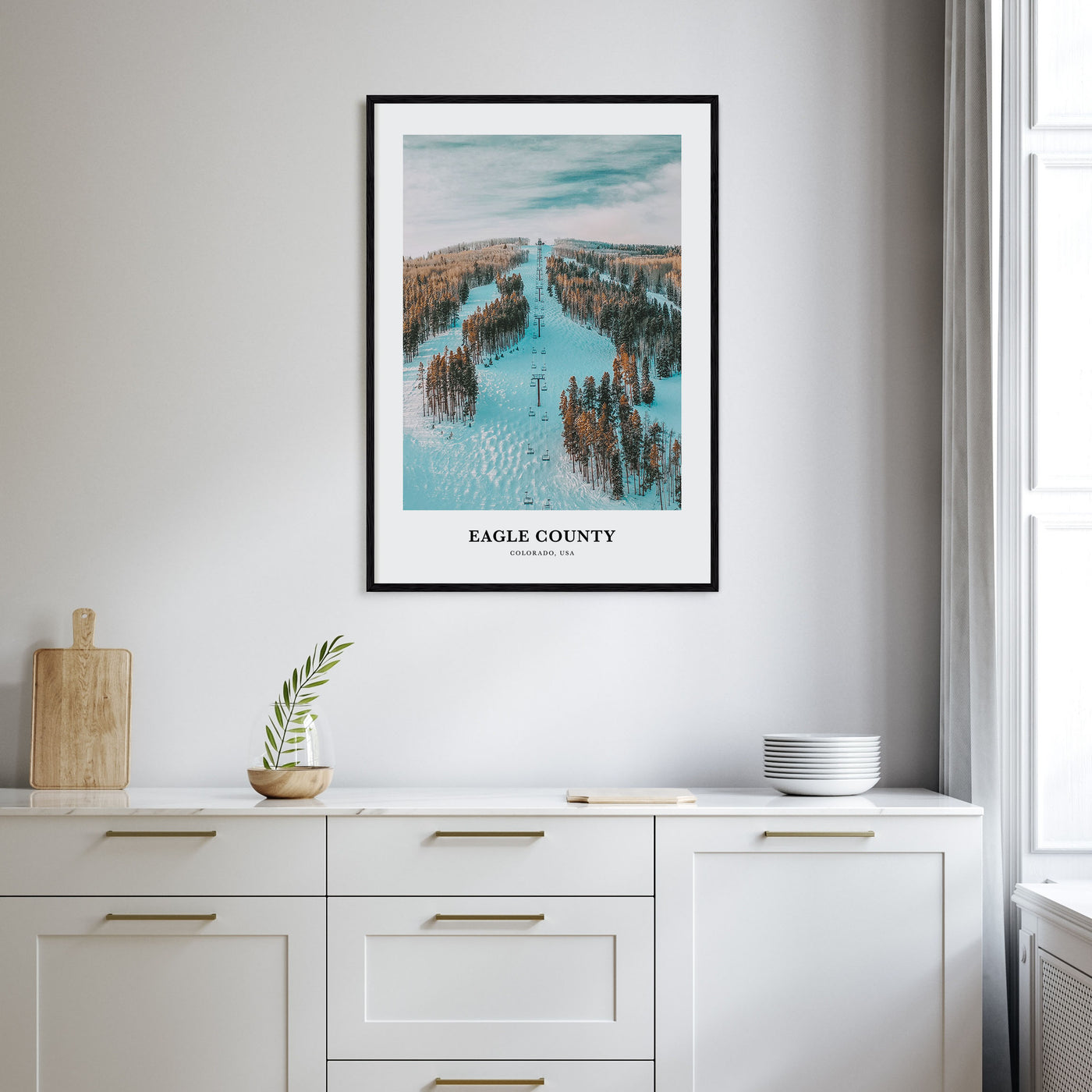 Eagle County Portrait Color Poster