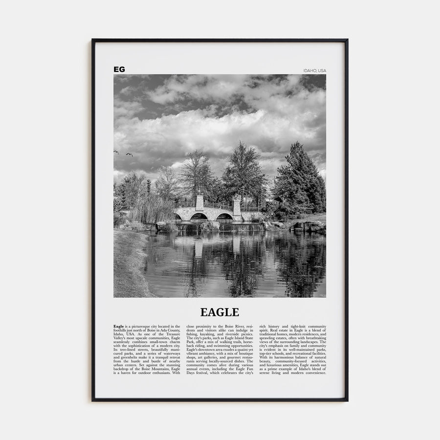 Eagle Travel B&W Poster