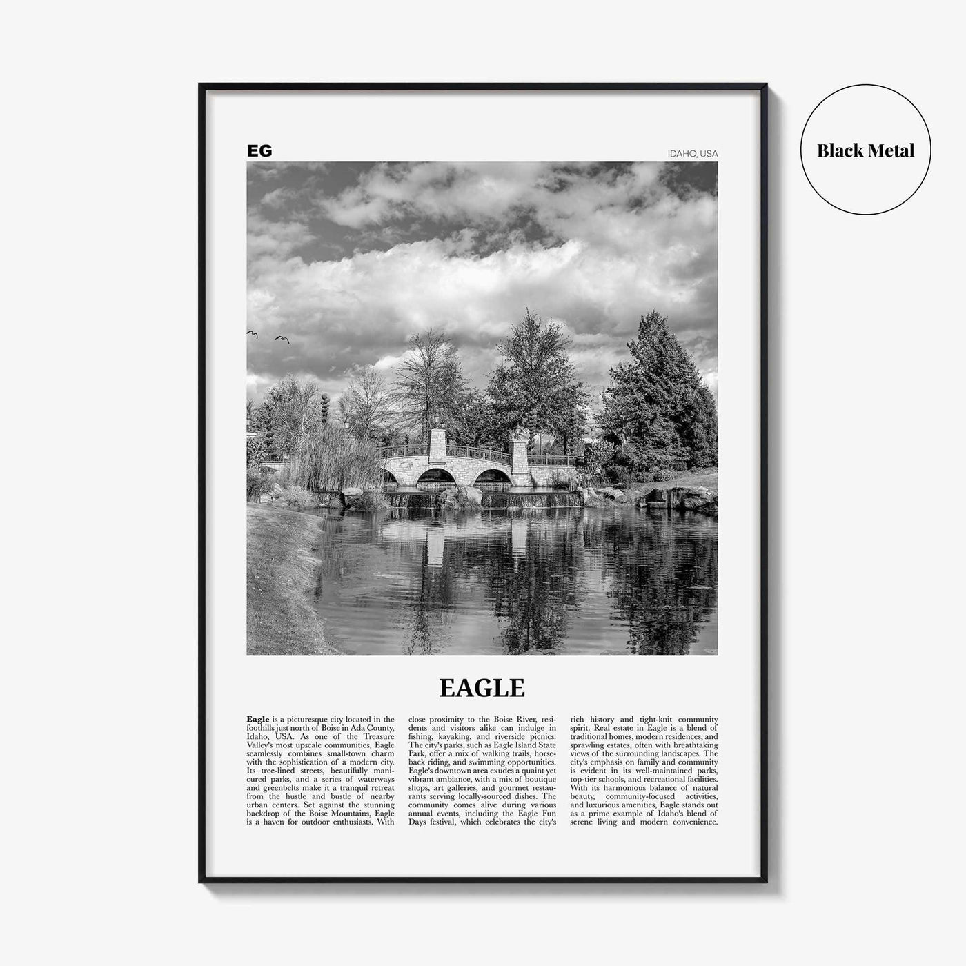 Eagle Print Black and White, Eagle Wall Art, Eagle Poster, Eagle Photo, Eagle Wall Décor, Eagle Map Poster