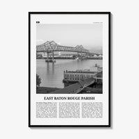 East Baton Rouge Parish Print Black and White, East Baton Wall Art, East Baton Poster, East Baton Photo, East Baton Wall Décor, Baton Map