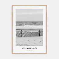 East Hampton Portrait B&W Poster