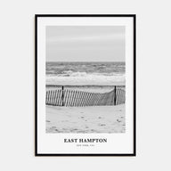 East Hampton Portrait B&W Poster