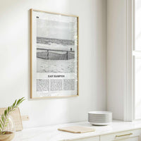 East Hampton Print Black and White, East Hampton Wall Art, East Hampton Poster, East Hampton Photo, East Hampton Map, New York, USA