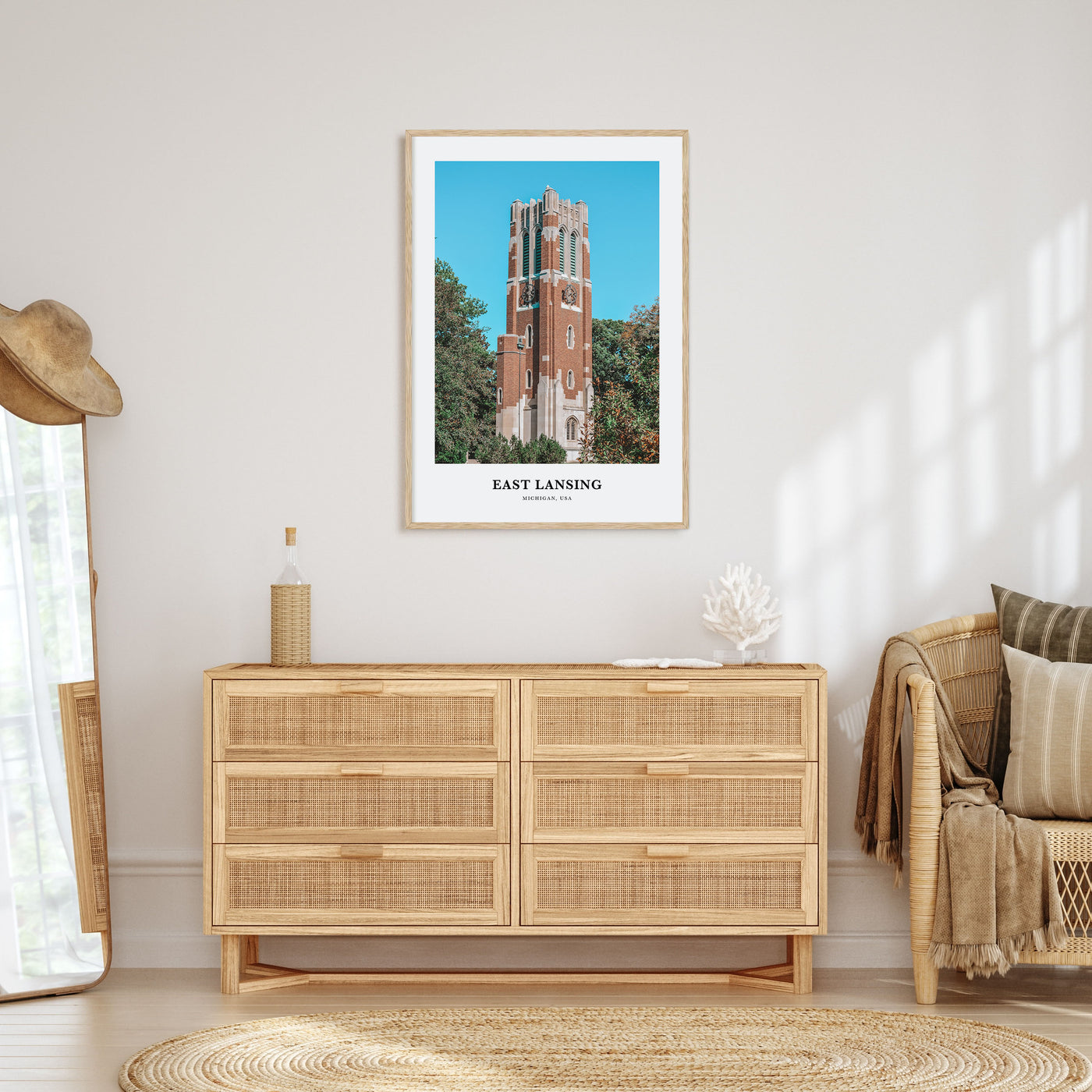 East Lansing Portrait Color Poster
