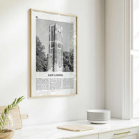 East Lansing Print Black and White, East Lansing Wall Art, East Lansing Poster, East Lansing Photo, East Lansing Wall Décor, Michigan, USA