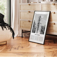 East Lansing Print Black and White, East Lansing Wall Art, East Lansing Poster, East Lansing Photo, East Lansing Wall Décor, Michigan, USA