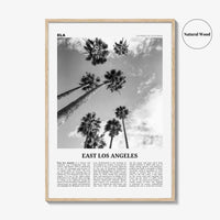 East Los Angeles Print Black and White, East Los Angeles Wall Art, East Los Angeles Poster, East Los Angeles Photo, California, USA