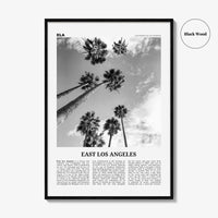 East Los Angeles Print Black and White, East Los Angeles Wall Art, East Los Angeles Poster, East Los Angeles Photo, California, USA