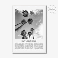 East Los Angeles Print Black and White, East Los Angeles Wall Art, East Los Angeles Poster, East Los Angeles Photo, California, USA