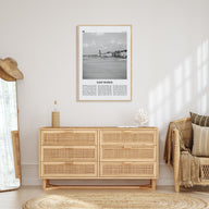 East Sussex Travel B&W Poster