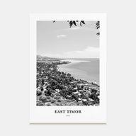 East Timor Portrait B&W Poster