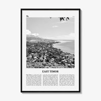 East Timor Print Black and White, East Timor Wall Art, East Timor Poster, East Timor Photo, East Timor Wall Decor, Dili, Timor-Leste, Asia