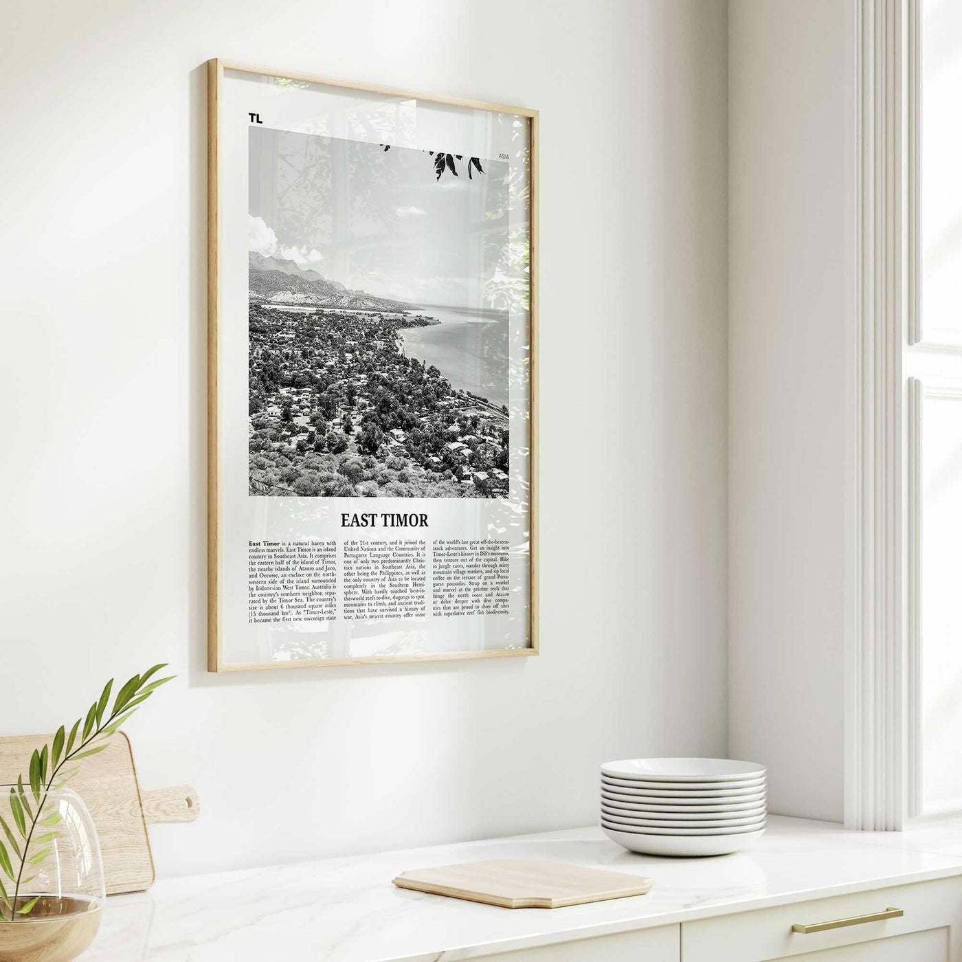 East Timor Print Black and White, East Timor Wall Art, East Timor Poster, East Timor Photo, East Timor Wall Decor, Dili, Timor-Leste, Asia