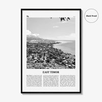 East Timor Print Black and White, East Timor Wall Art, East Timor Poster, East Timor Photo, East Timor Wall Decor, Dili, Timor-Leste, Asia