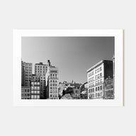 East Village, New York Landscape B&W Poster