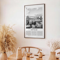 East Village Print Black and White New York, East Village Art, East Village Poster, East Village Photo, USA, United States, North America