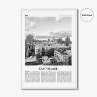 East Village Print Black and White New York, East Village Art, East Village Poster, East Village Photo, USA, United States, North America