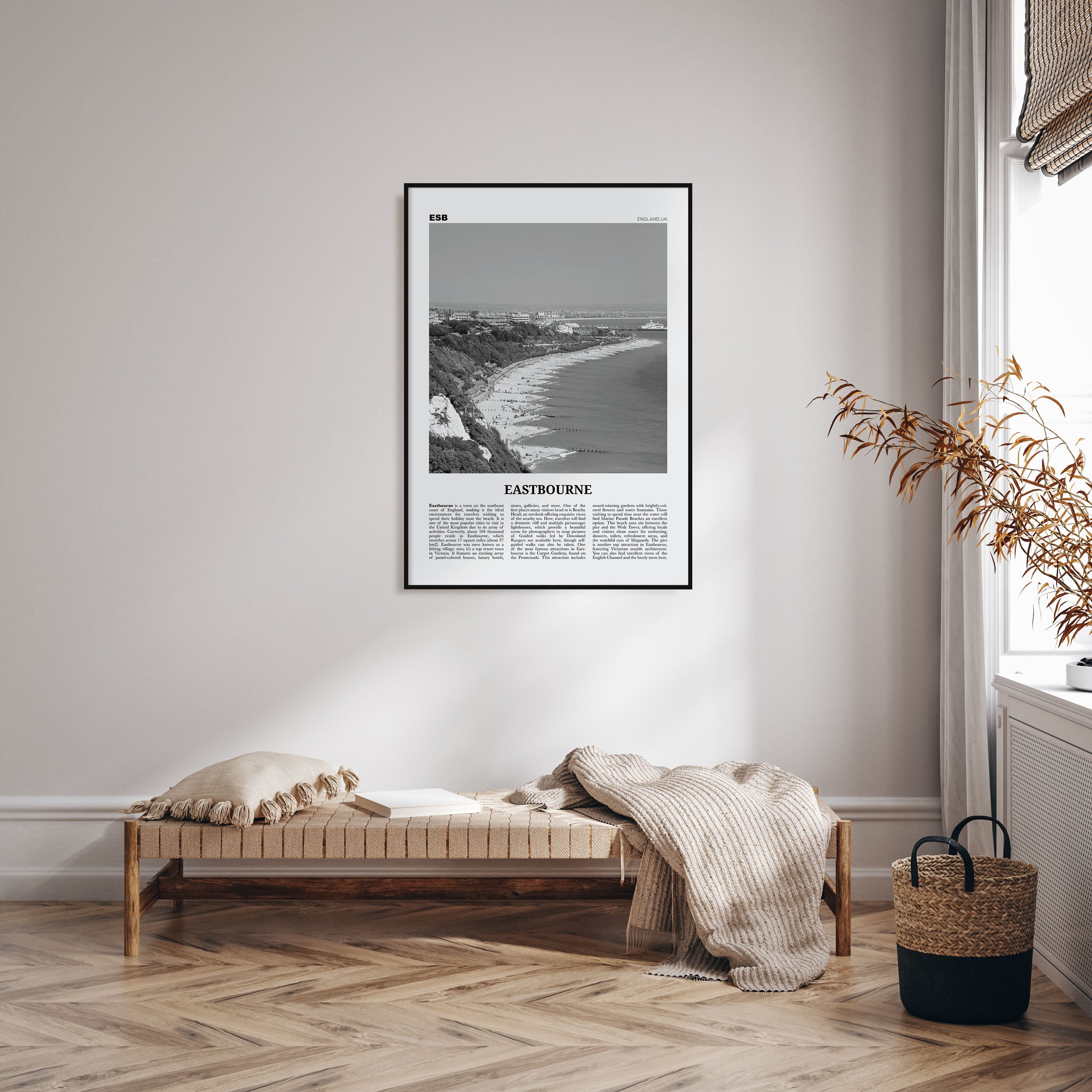 Eastbourne Travel B&W Poster