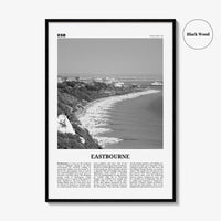 Eastbourne Print Black and White, Eastbourne Wall Art, Eastbourne Poster, Eastbourne Photo, Eastbourne Wall Décor, Eastbourne Map,