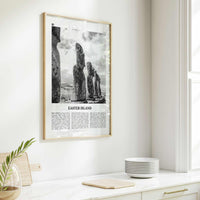 Easter Island Print Black and White, Easter Island Wall Art, Easter Island Poster, Easter Island Photo, Easter Island Wall Décor, Chile
