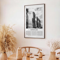 Easter Island Print Black and White, Easter Island Wall Art, Easter Island Poster, Easter Island Photo, Easter Island Wall Décor, Chile